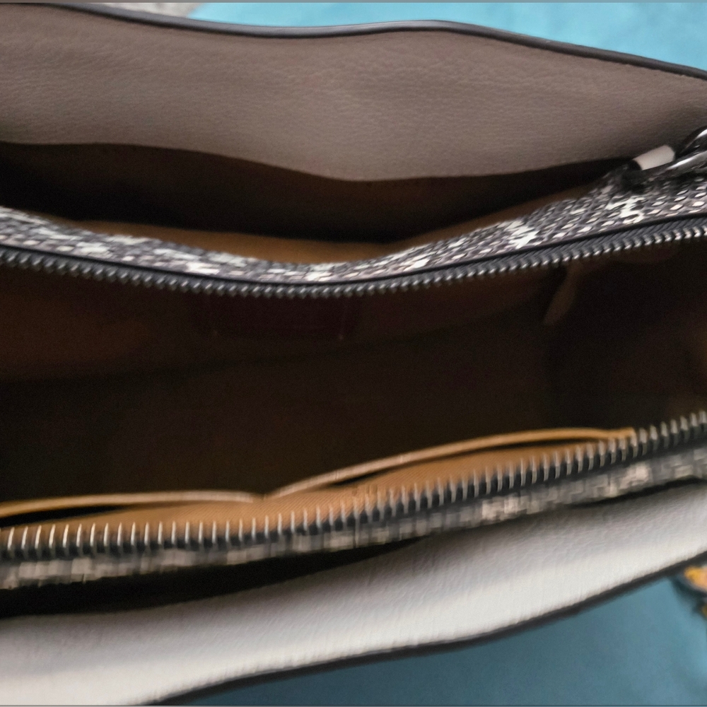 Coach Drew Satchel Grain Leather and Genuine Snakeskin Detail! Excellent!! - Picture 11 of 13